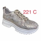 Lett mønstret skinn sneakers thumbnail
