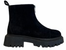Sort nubuk boots m glidelås front RS thumbnail