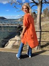 Tunika matchende paljetter, orange thumbnail