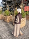 Brun vendbar vest m 
