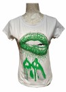 T-skjorte MUNN og SKO, grønn thumbnail