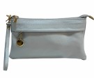 Ice blue skinn clutch thumbnail