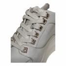 Hvit lett preget skinn sneakers thumbnail