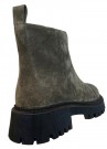 Grønn nubuk boots m glidelås front RS thumbnail