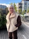 Creme vendbar vest m 