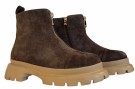 Brun nubuk boots m glidelås front SB thumbnail