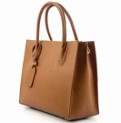 Cognac stående skinnveske thumbnail