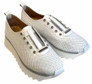 Hvit sneakers uten snøring thumbnail