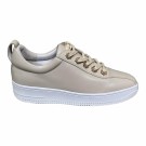 Creme skinn sneakers m stjerner thumbnail