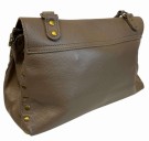 TAUPE stor skinnveske m nagler thumbnail