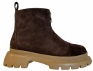 Brun nubuk boots m glidelås front SB thumbnail