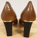 Cognac pumps med gull thumbnail