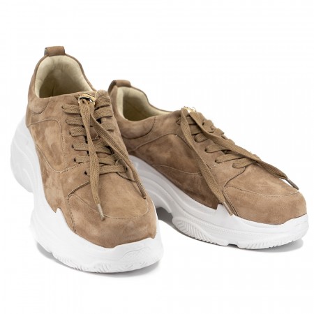 Taupe chunky sneakers