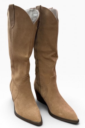 Beige skiinn støvletter