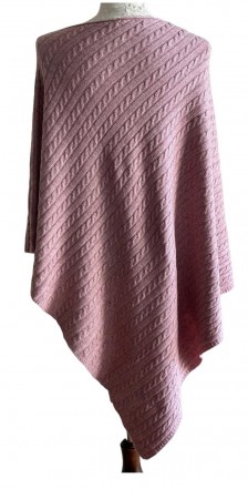 Sort poncho, smale fletter