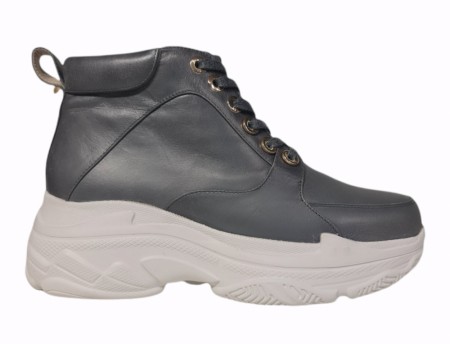 Grå sneakers m chunky såle