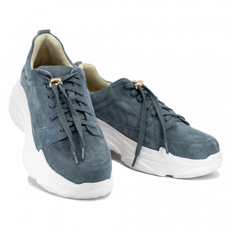 Jeansblå chunky sneakers