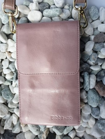 Gammrelrosa liten skinnveske