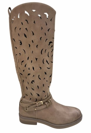 Khaki lange boots