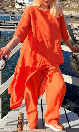 2-delt sett, orange