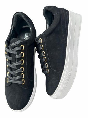 Sort semsket sneakers