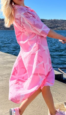 Kamo skjorte/kjole, rosa