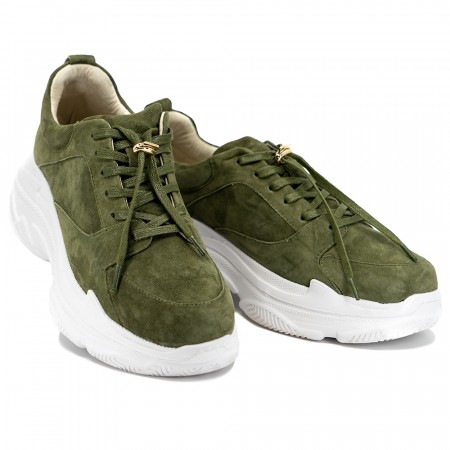 Grønn chunky sneakers
