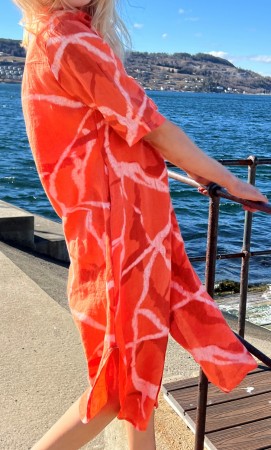 Kamo skjorte/kjole, orange