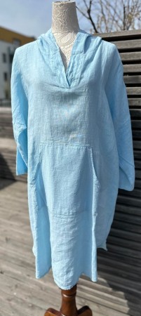 Lyseblå hoodie linkjole