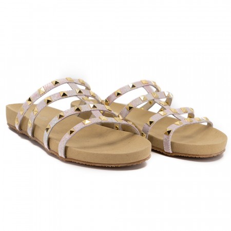 Sandal i rosa skinn