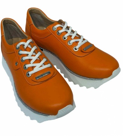 Orange sneakers