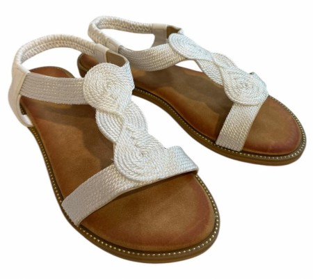 Hvit sandal