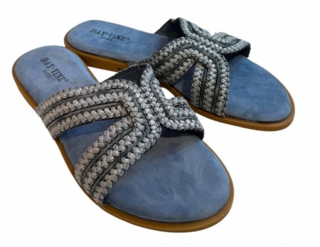 Blå sandal