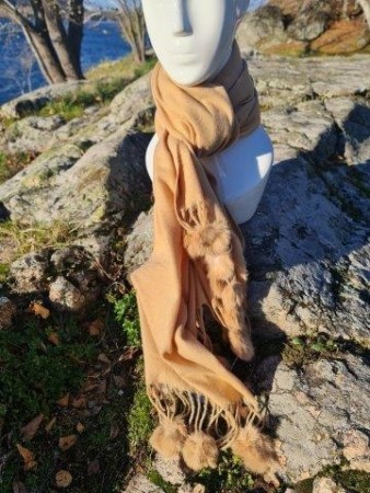 Beige skjerf