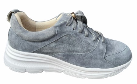 Jeansblå semsket sneakers