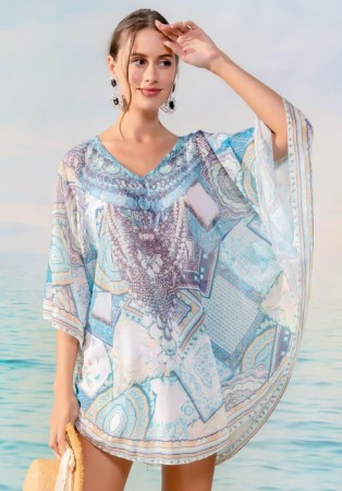 Lyseblå kaftan