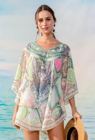Mintgrønn kaftan
