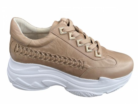 Sand skinn sneakers
